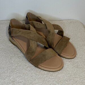 Vintage Havana | Pia Open Toe Wedge Sandal | Snake VH18